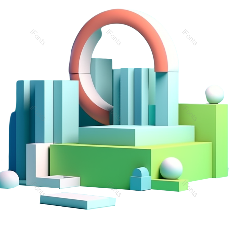 插画图片,抽象元素,几何形状PNG,简单免抠素材